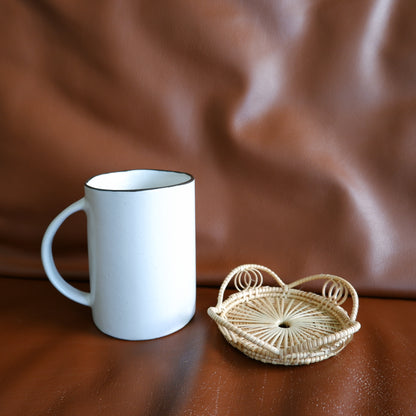 CLOVER | Rattan Coaster